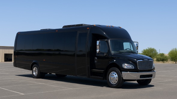 Exterior of Charter Bus Company Chesterfield's 20 Passenger Mini bus in Chesterfield