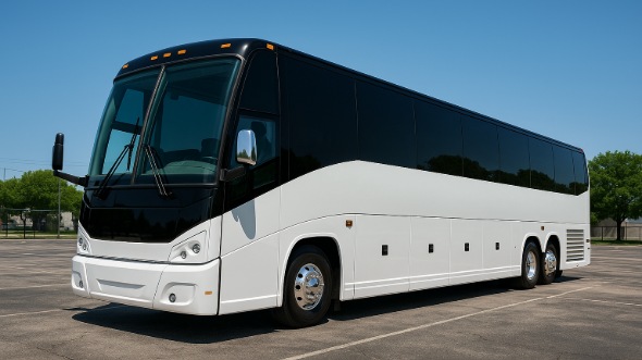 Exterior of Charter Bus Company Chesterfield's 56 Passenger Charter Bus in Chesterfield