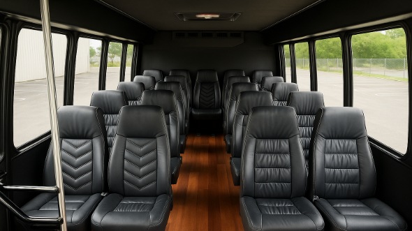 chesterfield 15 passenger minibus inside