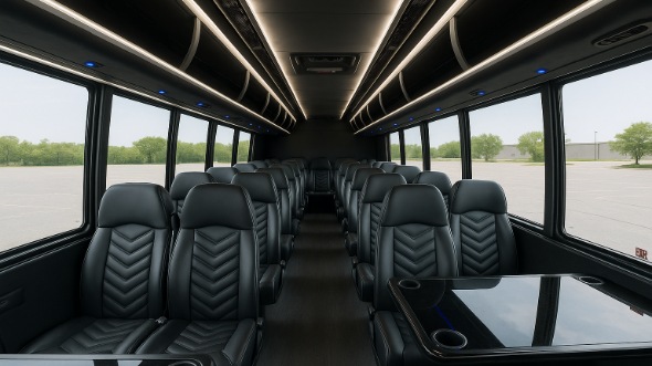 chesterfield 18 passenger minibus inside