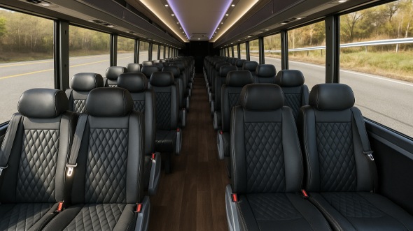 chesterfield 20 passenger minibus inside