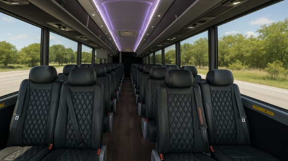 chesterfield 28 passenger minibus inside