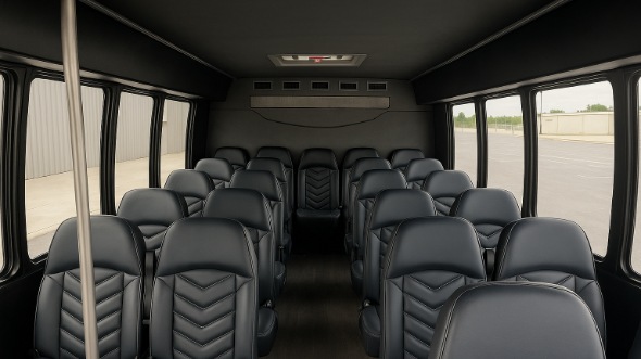 chesterfield 28 passenger minibus interior