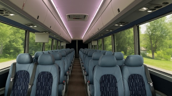 chesterfield 35 passenger minibus inside