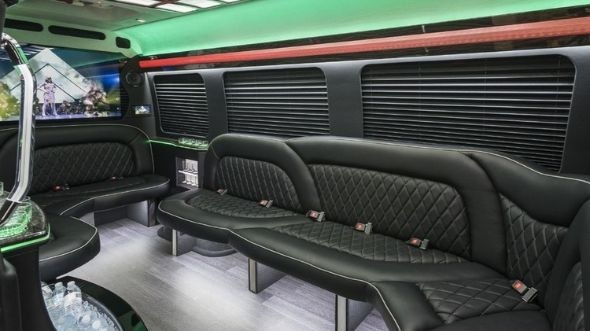 chesterfield sprinter limo rental interior