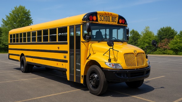 Exterior of Charter Bus Company Chesterfield's School Bus in Chesterfield